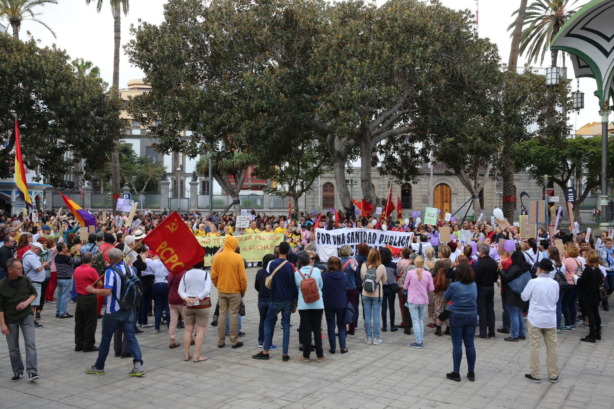 Manifestación por la sanidad en Las Palmas de Gran Canaria