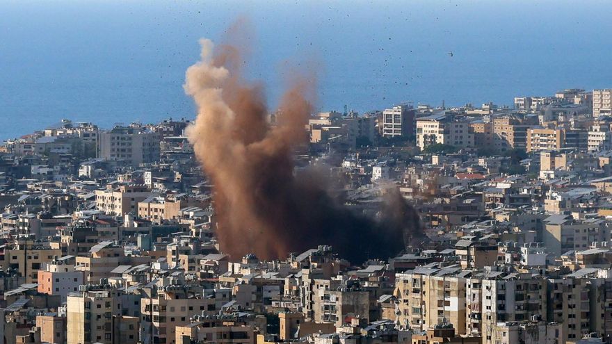 Un bombardeo israelí sobre el sur de Beirut, el 10 de marzo de 2026.
