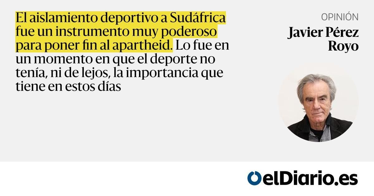 ¿Por qué no aislar deportivamente a Israel?