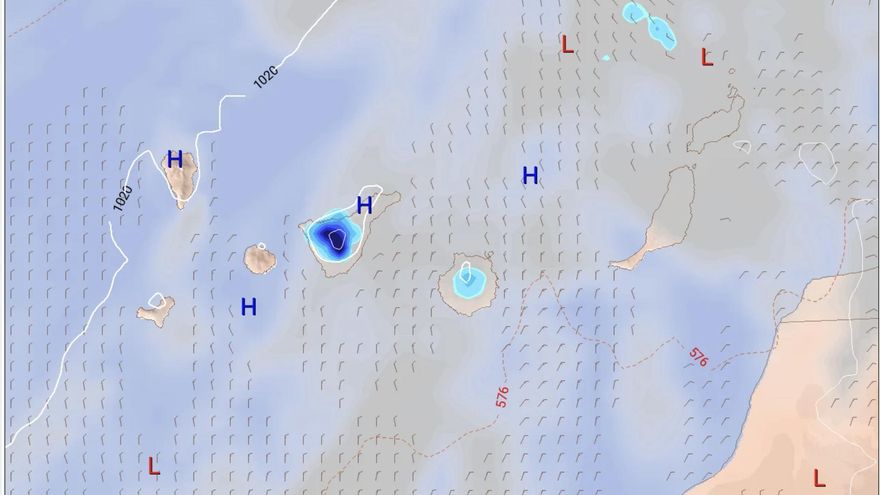 La lluvia regresa fugazmente a Canarias esta semana
