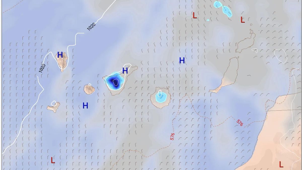 La lluvia regresa fugazmente a Canarias esta semana