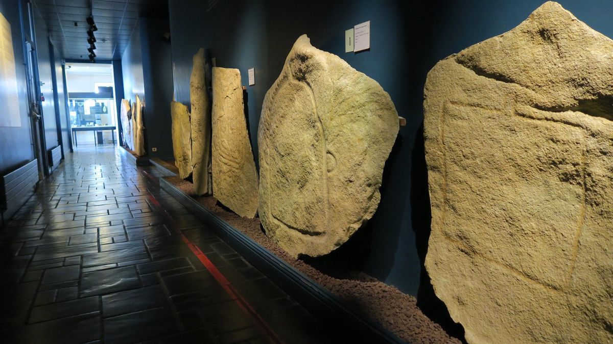 Piezas del Museo de la Prehistoria de Carnac.