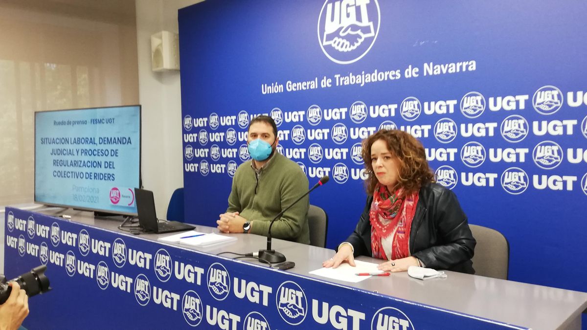 UGT se personará en un juicio para determinar si 200 'riders' navarros son trabajadores por cuenta ajena