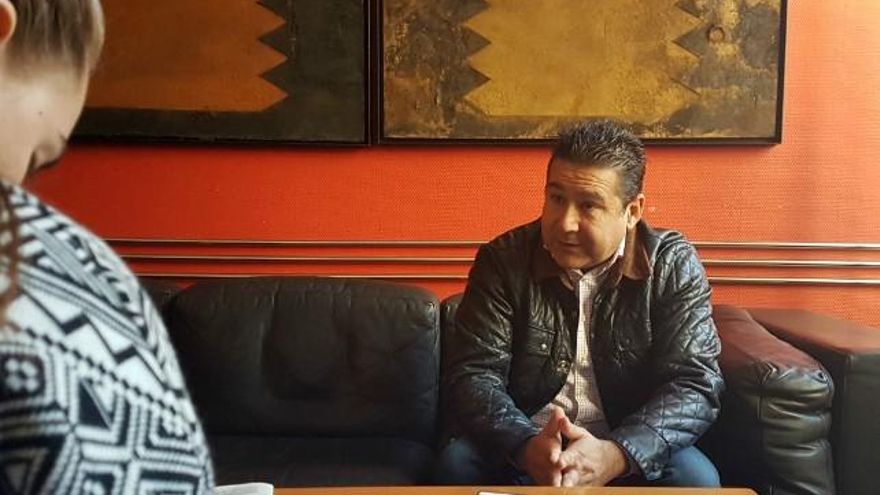 El candidato a secretario general de UPL Luis Mariano Santos.