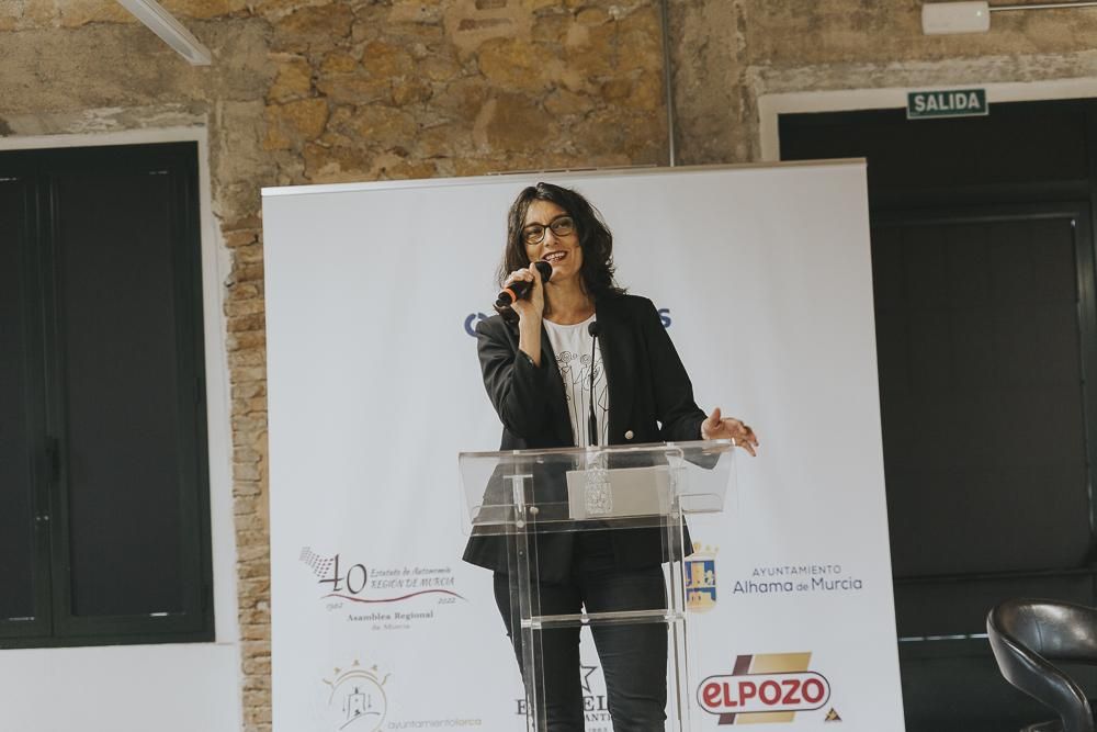 La concejala de Igualdad de Murcia, Teresa Franco, durante la inauguración de la jornada