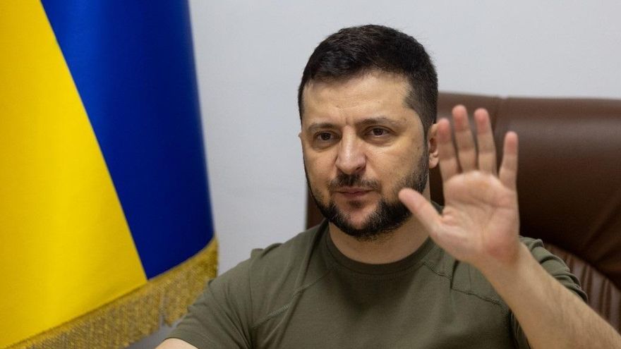 El presidente de Ucrania, Volodímir Zelenski.
