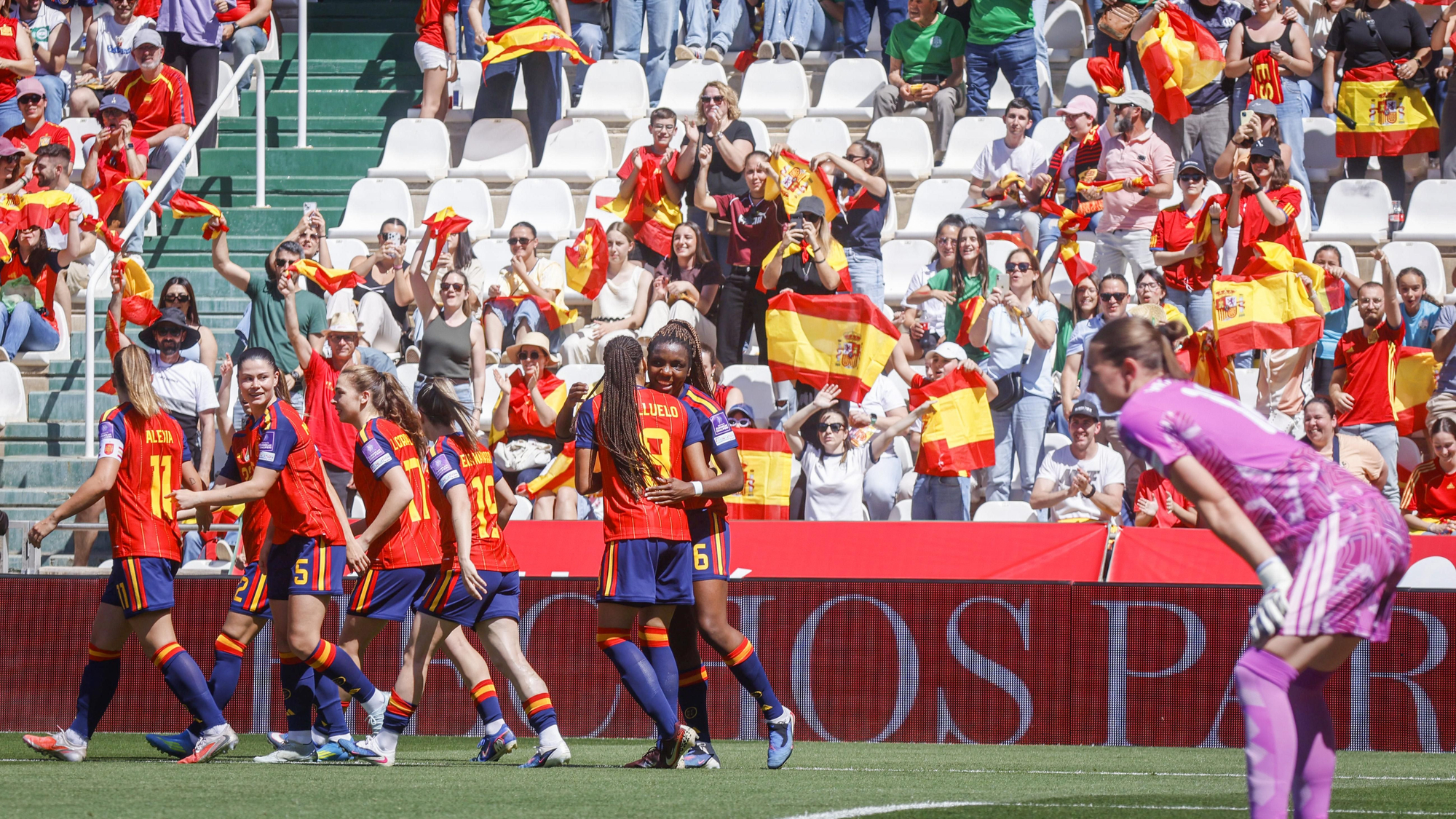 El partido de la selección femenina España - Ucrania