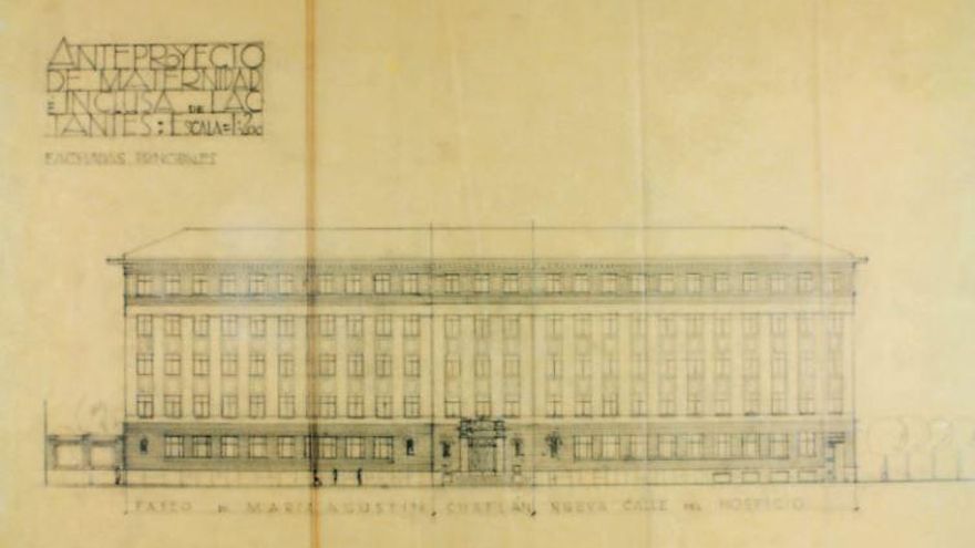 Anteproyecto de la Maternidad e Inclusa de Zaragoza