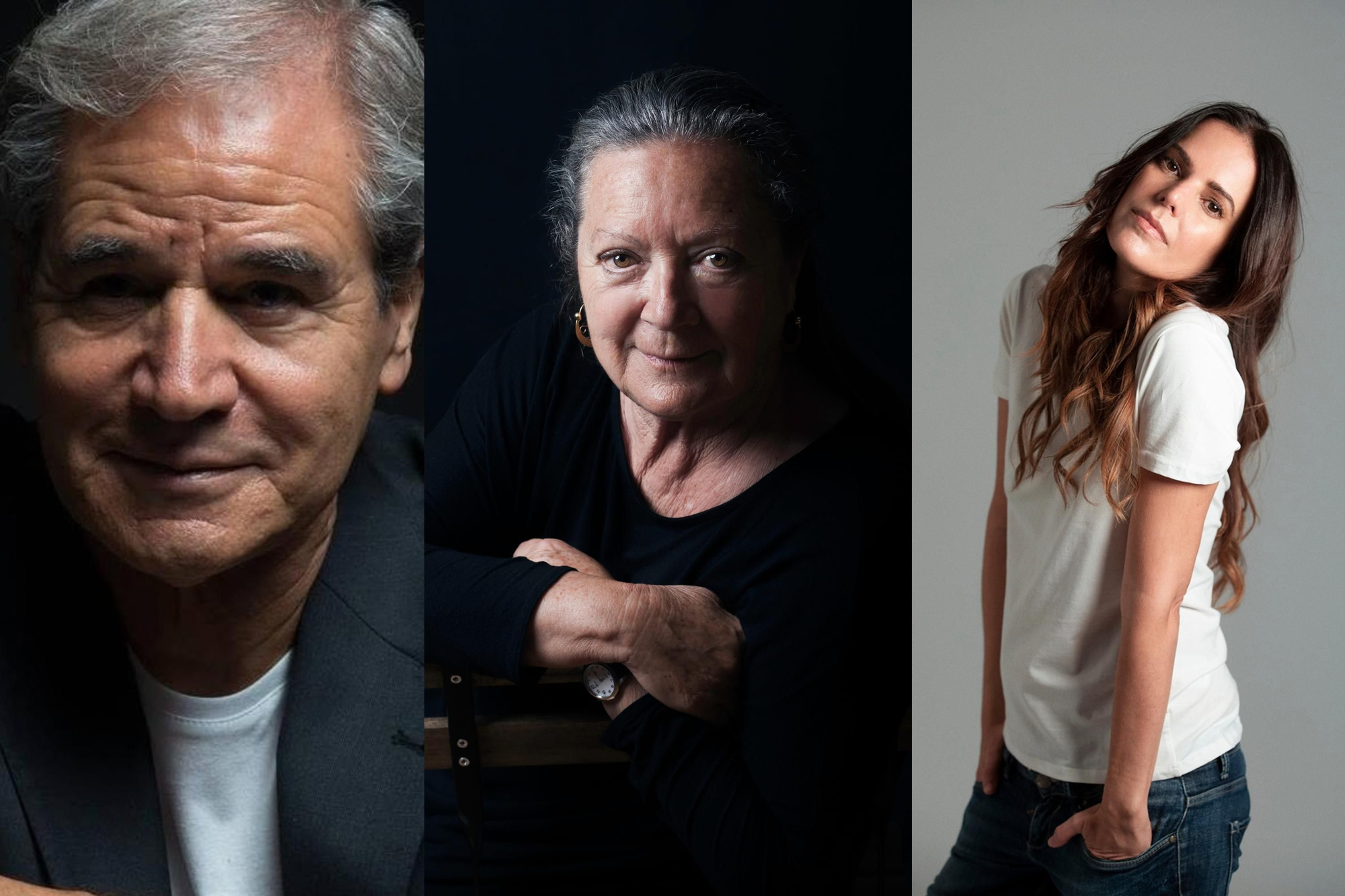 Luis Morera, Elsa López e Irma Correa.