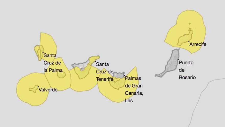 Ampliado el aviso de riesgo por fuerte viento en La Palma y activado el de oleaje  en la zona este
