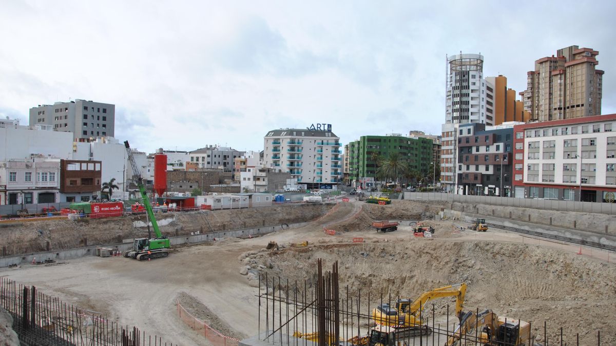 Obras del proyecto 'Residencial Las Américas', en Guanarteme