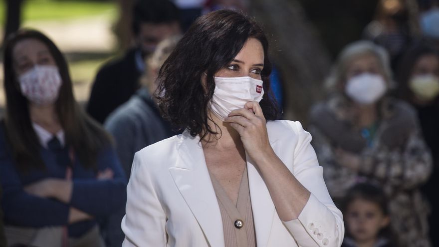 La presidenta de la Comunidad de Madrid y candidata del PP, Isabel Díaz Ayuso.