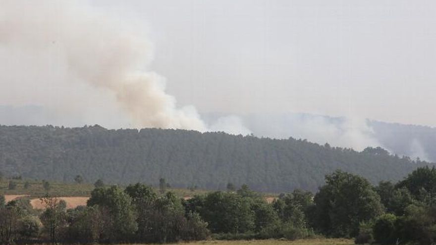 Incendio en la Sierra de la Culebra, en Zamora.