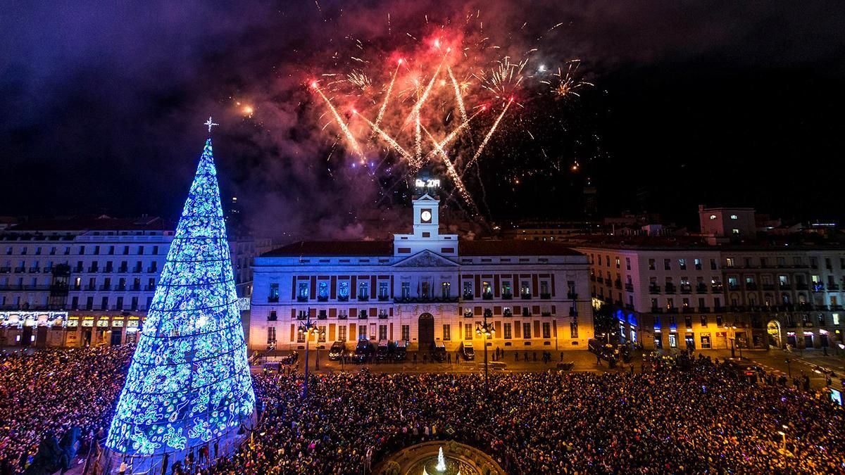 La Puerta del Sol, en una noche de Campanadas