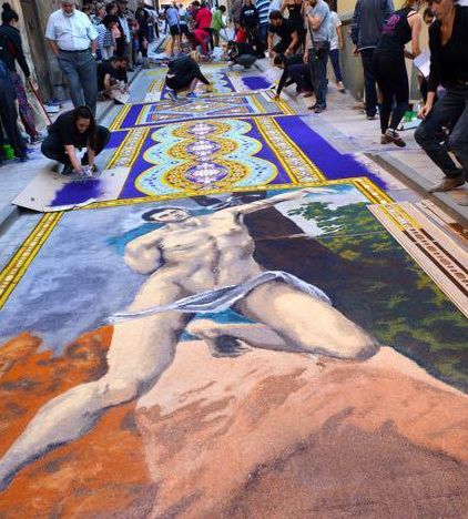 Alfombras de serrín