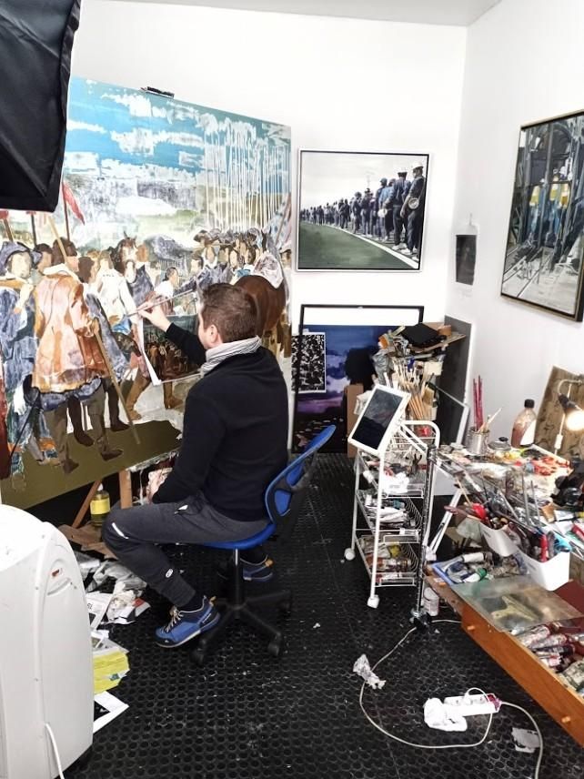 Miguel Ángel Pérez Uría, en su estudio. / Luis Álvarez