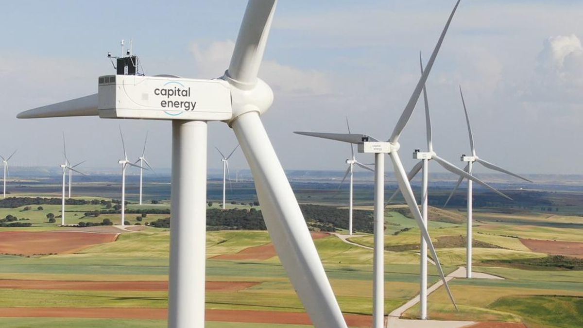 Imagen de un parque eólico de Capital Energy