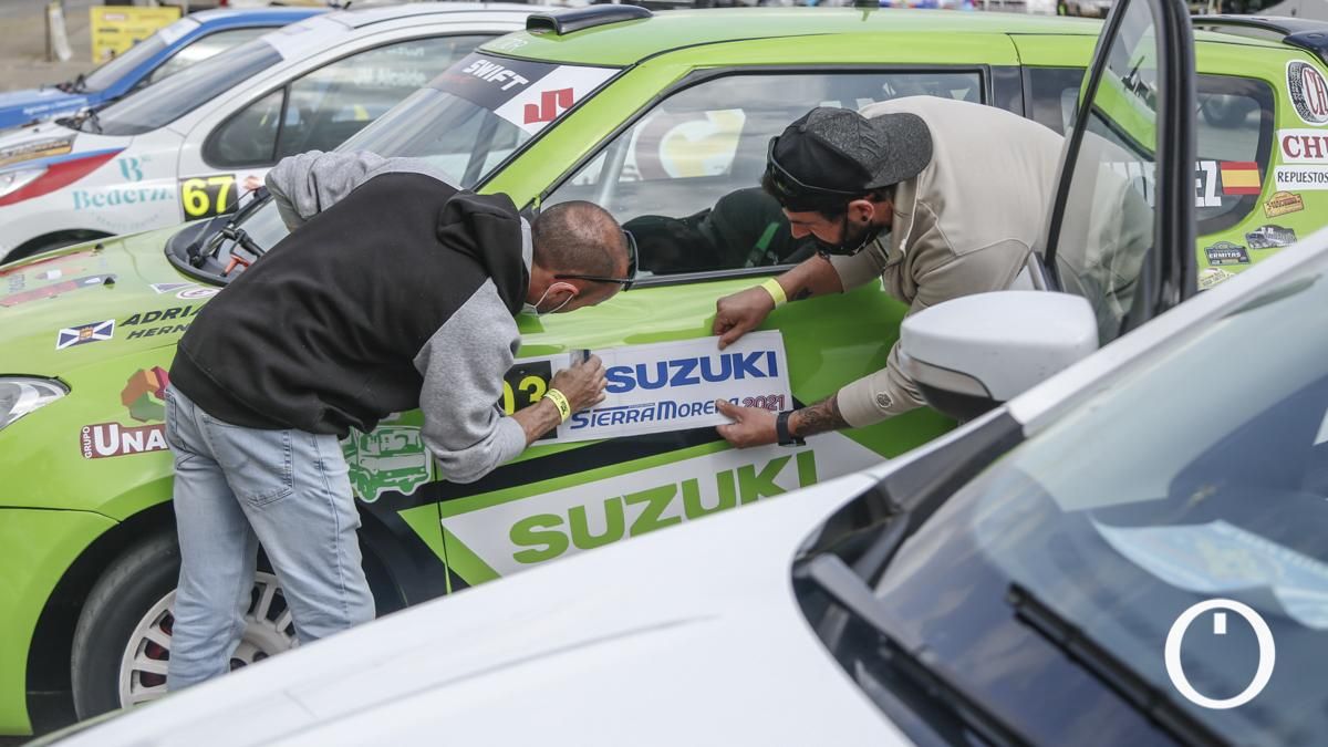 Parque cerrado del XXXVIII Rallye Sierra Morena