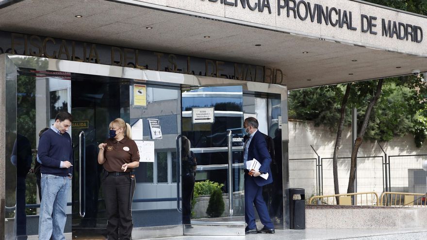 Vista del acceso a la Audiencia Provincial de Madrid, en una imagen de archivo. 