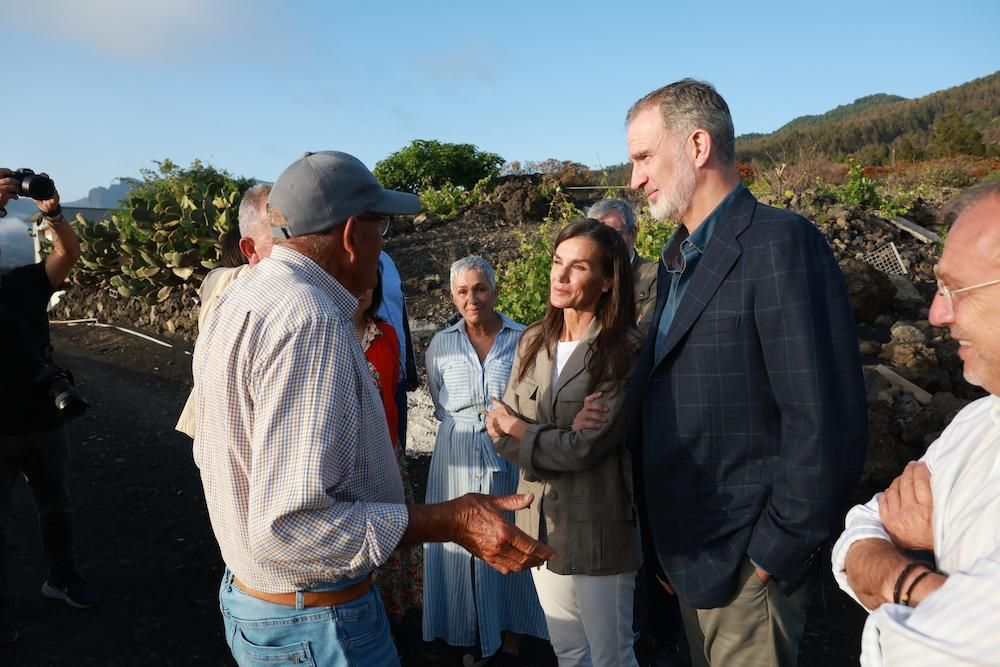 Los Reyes de España se reunieron con afectados por la erupción. CASA REAL