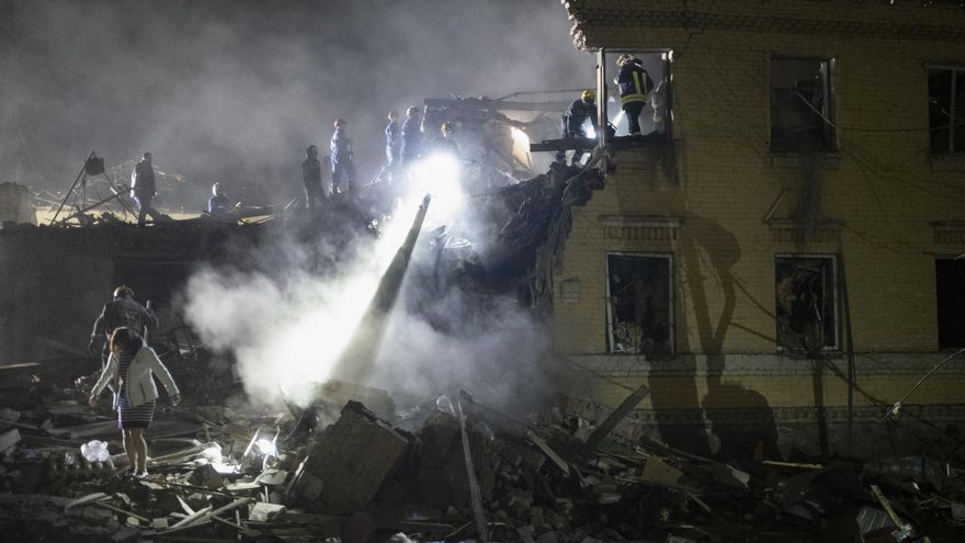 Rusia lanzó 70 misiles y 145 drones contra Ucrania en su ataque masivo de la pasada noche