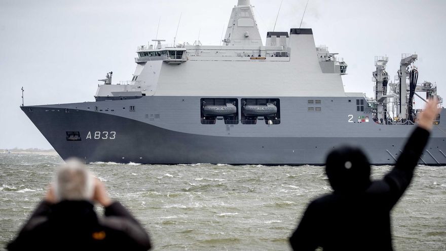 Un buque de la Armada neerlandesa.