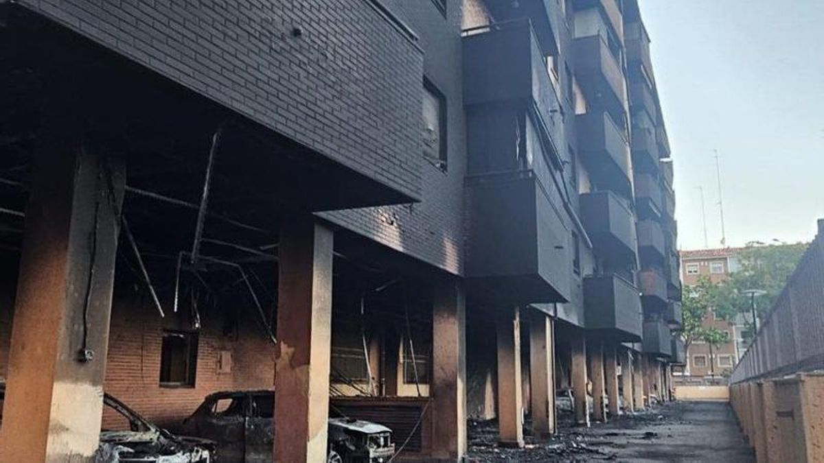 Incendio en los garajes de Eduardo Taboada