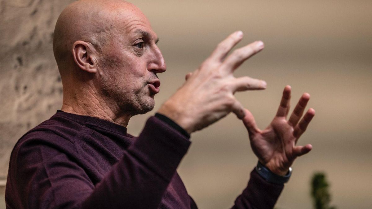 Pont, en un momento de la entrevista