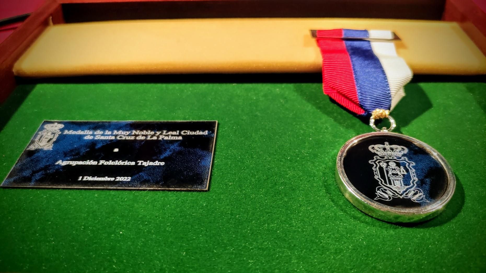 Detalle de la medalla.