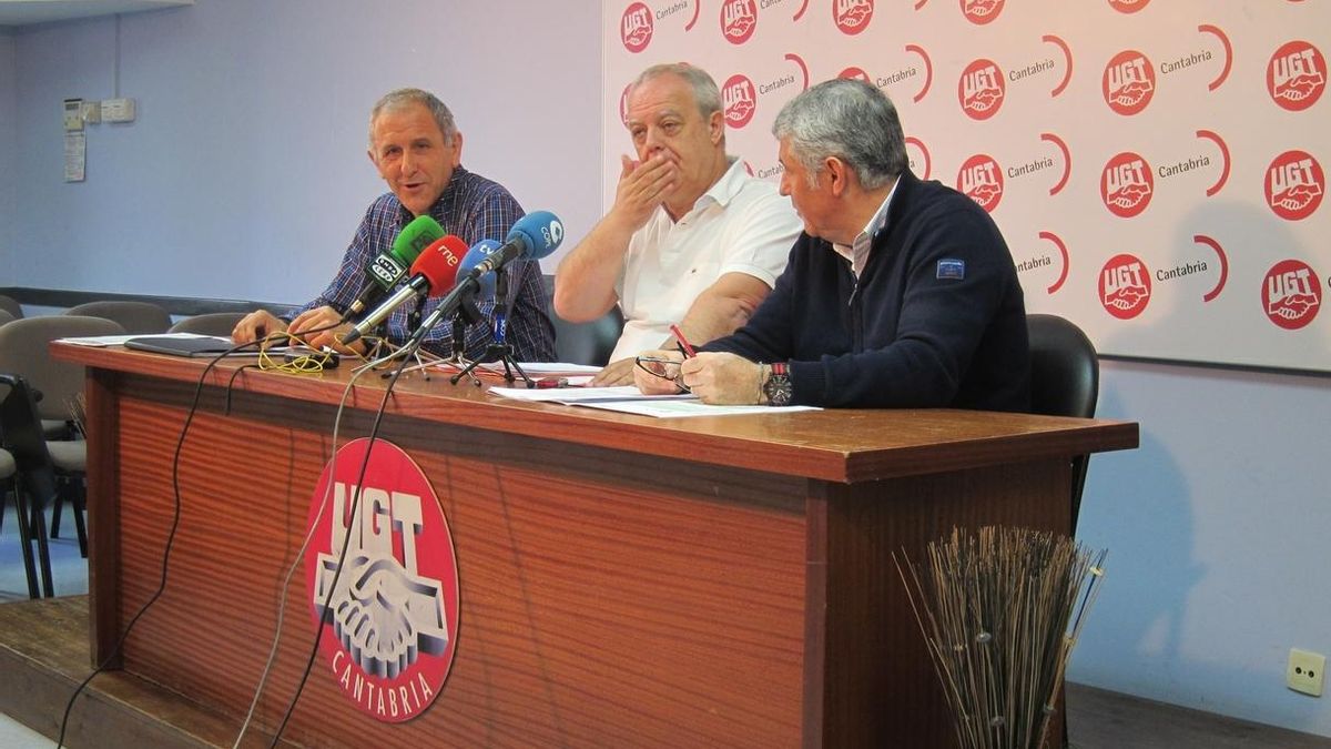 Rueda de prensa de presentación de la campaña de UGT Cantabria.
