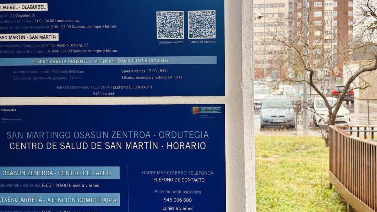 Osakidetza asegura que una de cada tres citas con el médico de cabecera en Vitoria es para el día