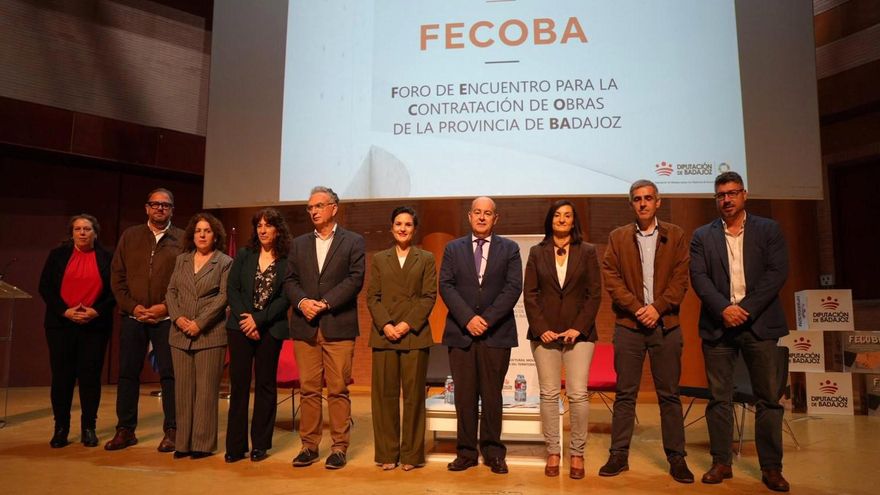 La Diputación de Badajoz moviliza 110 millones para impulsar la obra pública y el sector de la construcción