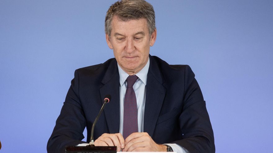 El presidente del Partido Popular, Alberto Núñez Feijóo.