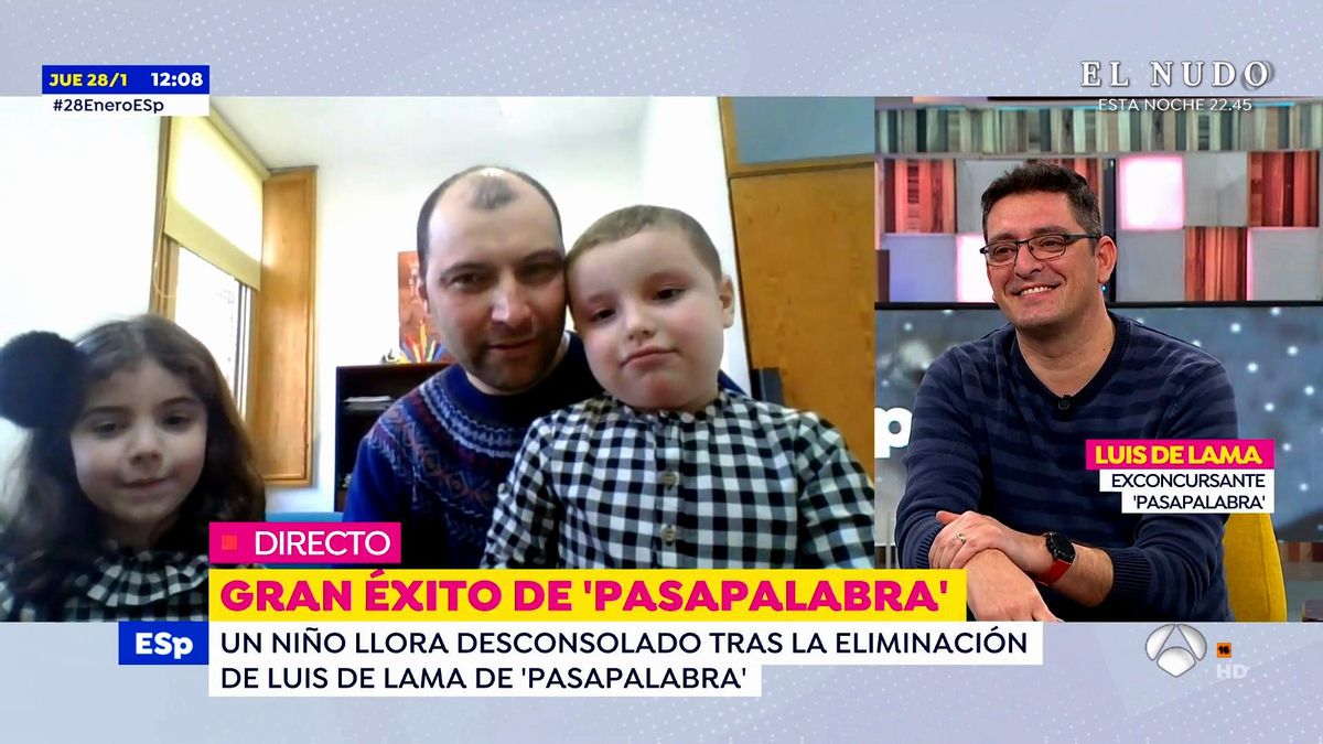 Luis de Lama ('Pasapalabra') se encuentra con el niño que lloró desconsolado su derrota