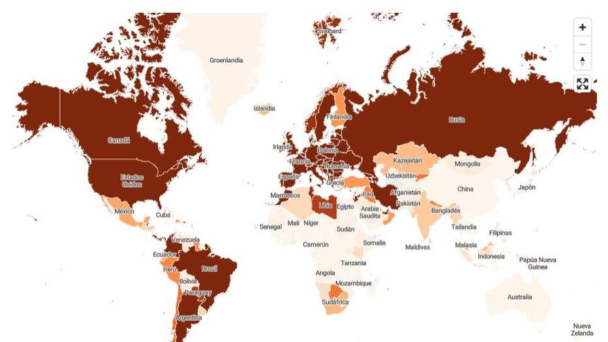 Mapa mundial - Captura