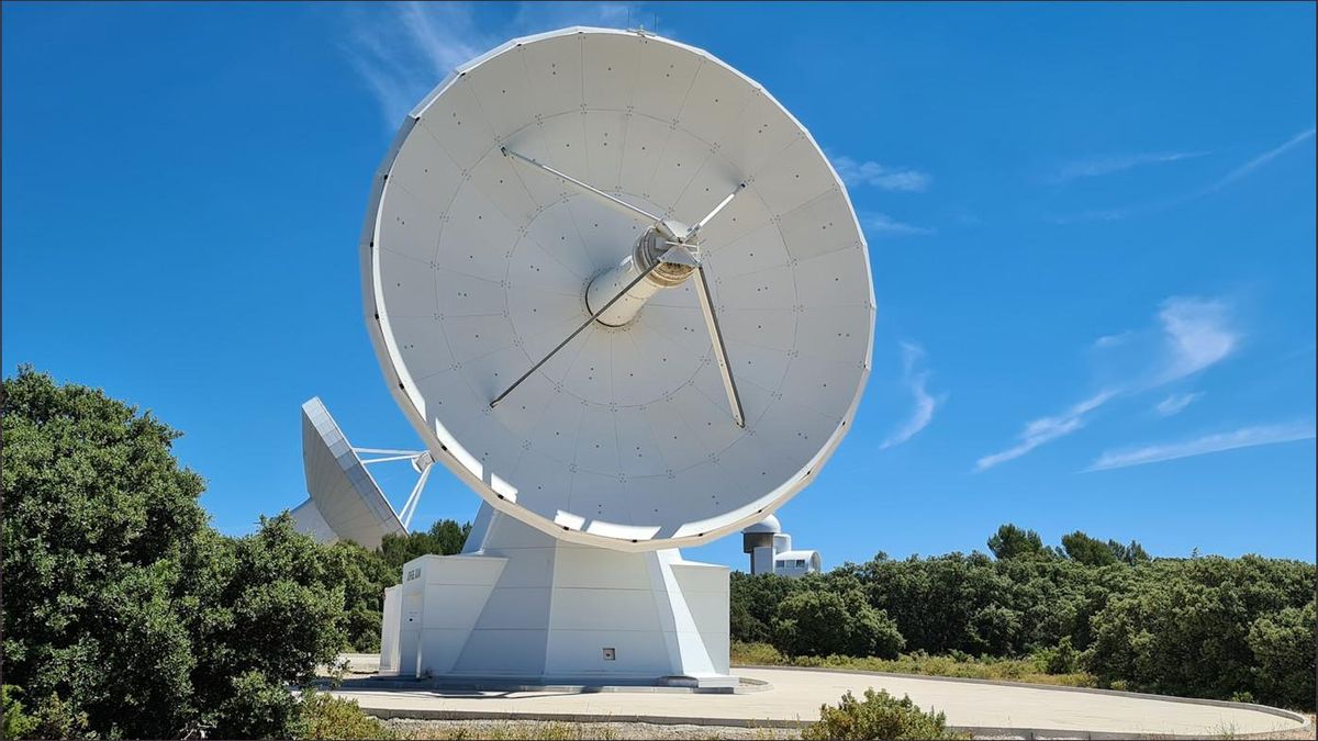 Estación del proyecto RAEGE (Red Atlántica de Estaciones Geodinámicas y Espaciales) ubicada en el Observatorio de Yebes (Guadalajara)
