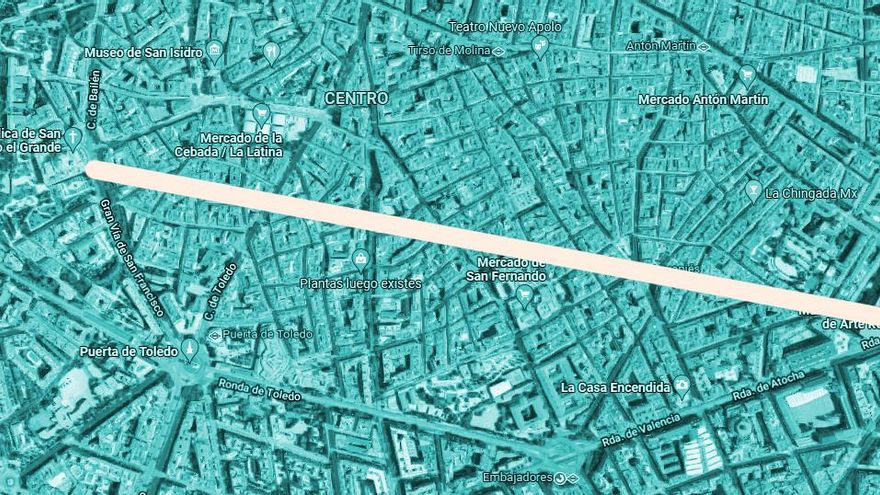 La otra Gran Vía entre Atocha y San Francisco el Grande que a punto estuvo de arrasar Lavapiés