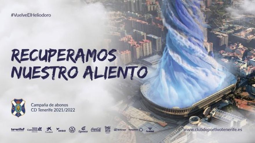 #RecuperamosNuestroAliento, la apuesta del CD Tenerife para fomentar la vuelta al Heliodoro