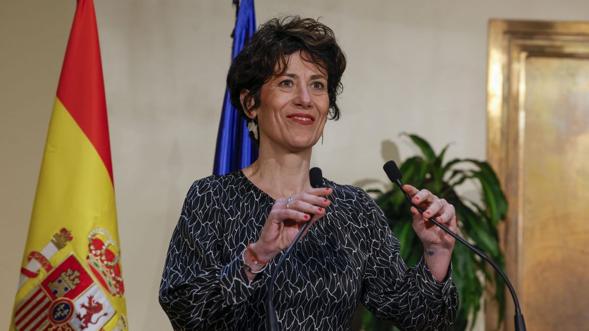 La ministra de Inclusión, Seguridad Social y Migraciones, Elma Saiz. EFE/ Zipi
