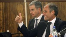 Camps y Costa durante el juicio por la causa de los trajes