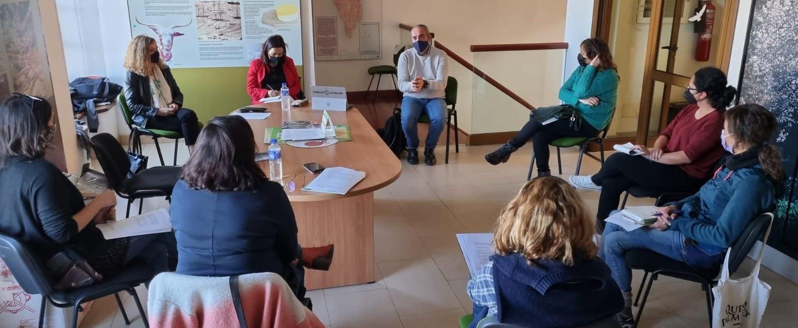 Un momento de la reunión.