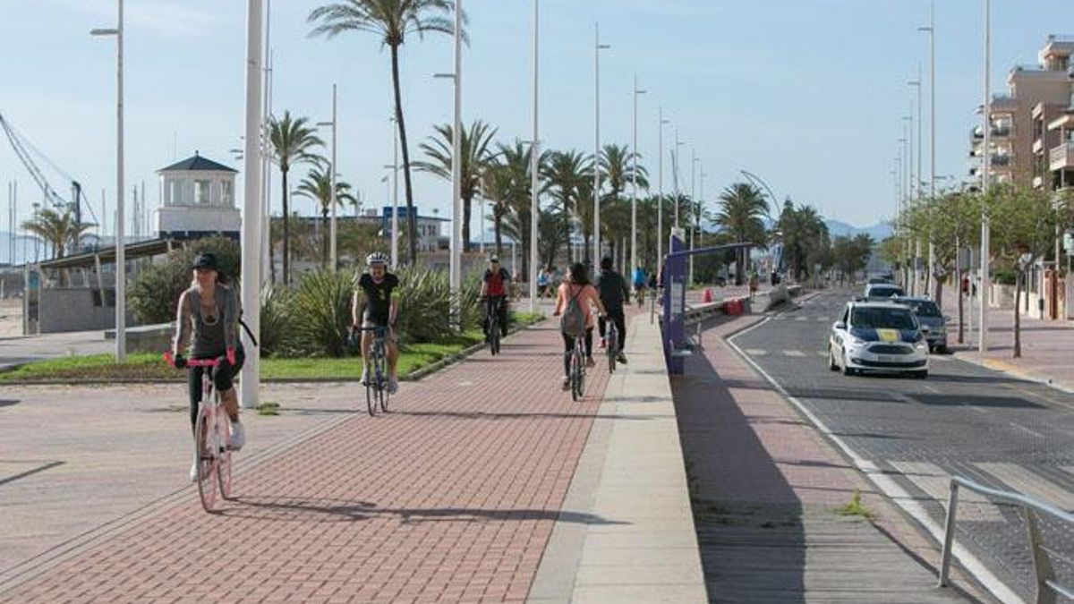 Paseo marítimo de Gandia.