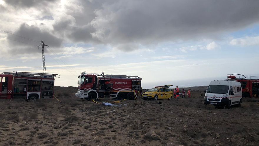 Simulacro de accidente aéreo en Lanzarote