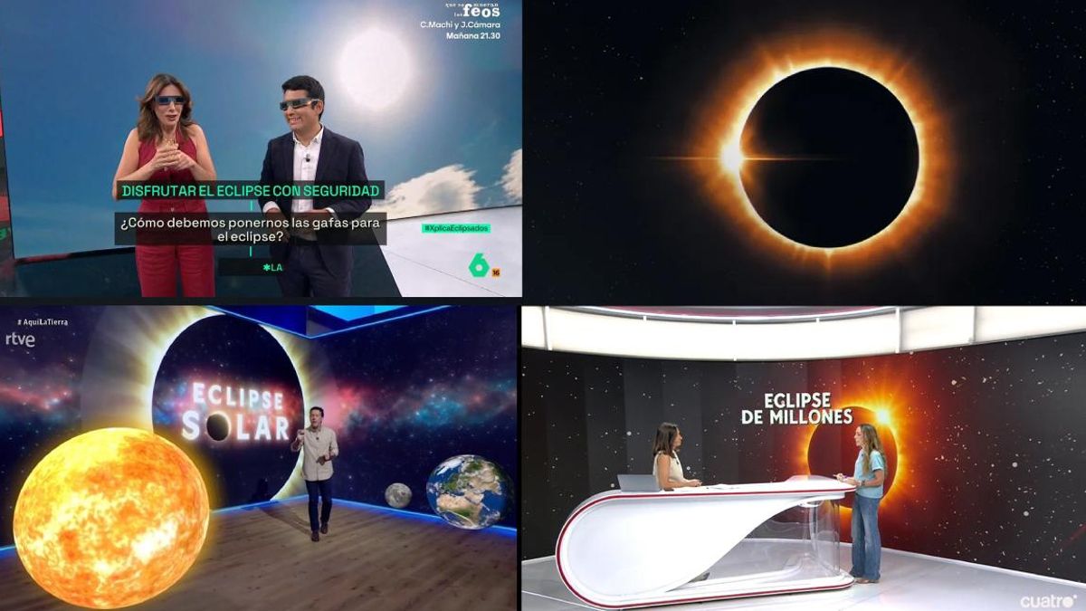 Dónde ver el eclipse solar en TV: toda la programación especial de Atresmedia, RTVE y Mediaset para el gran evento