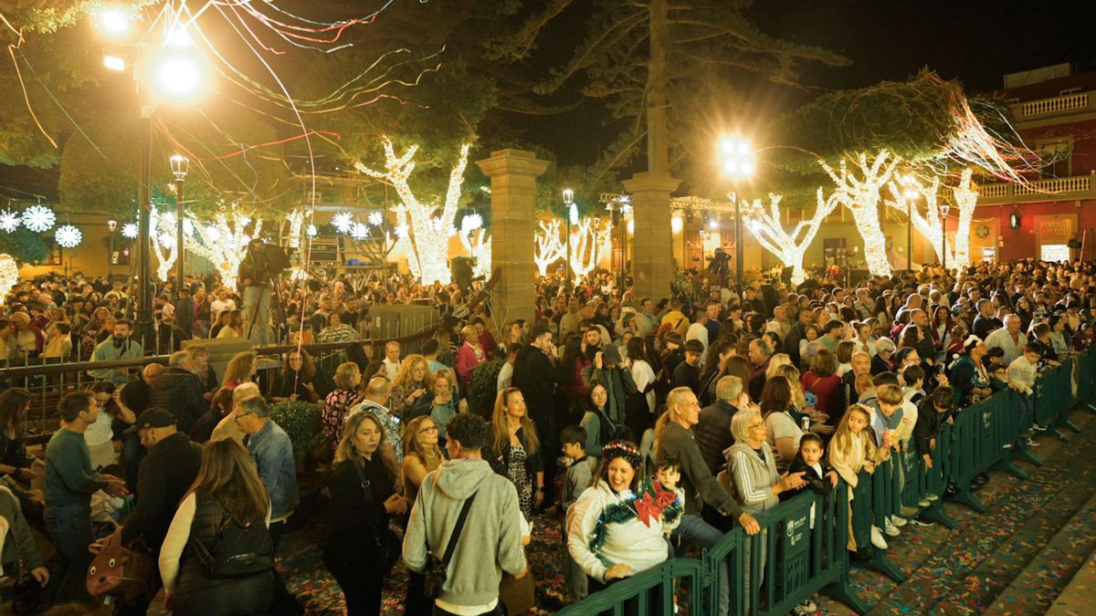 Encendido navideño de Gáldar. Foto: Ayuntamiento de Gáldar.