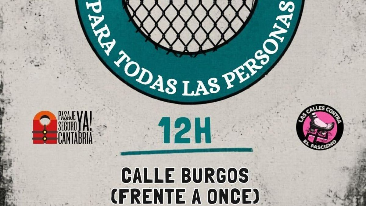 Concentración el sábado en Santander por el Día de las Personas Refugiadas convocada por Pasaje Seguro y Calles Contra el Fascismo se