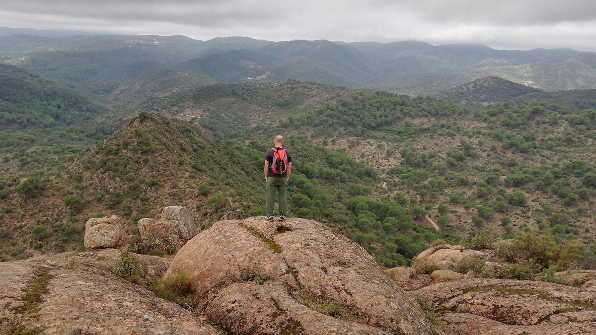 Panorámica de la sierra de Córdoba desde Los Riscos