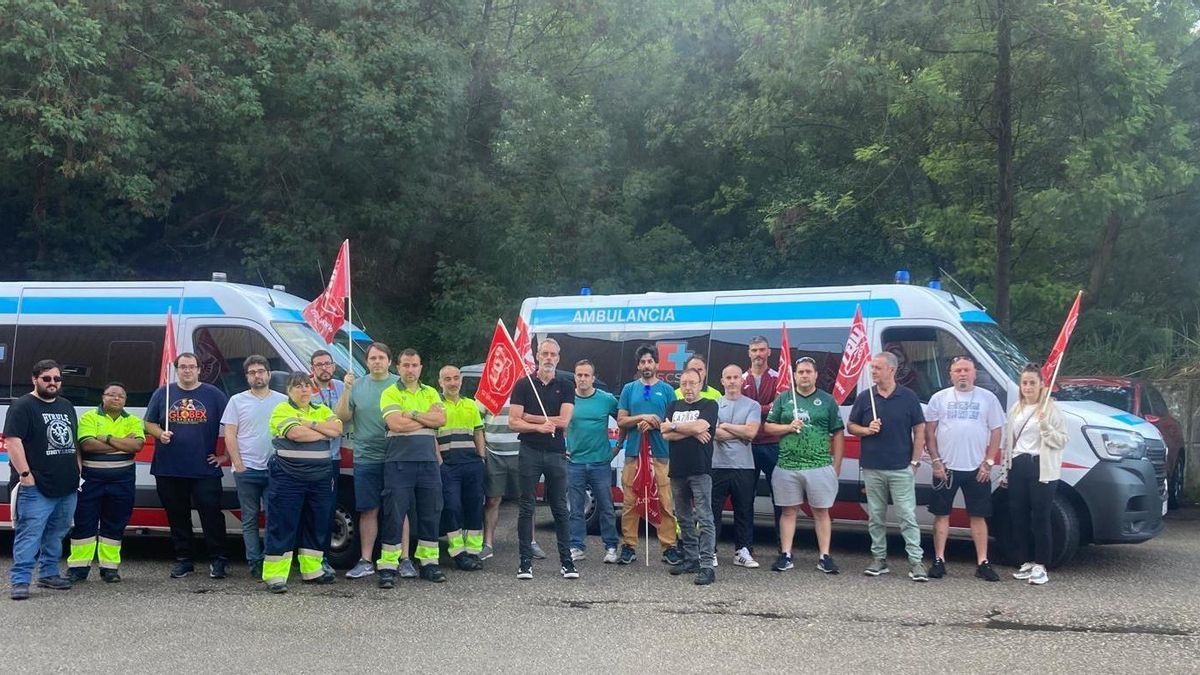 Imagen de archivo de paros en las ambulancias de DIAVIDA