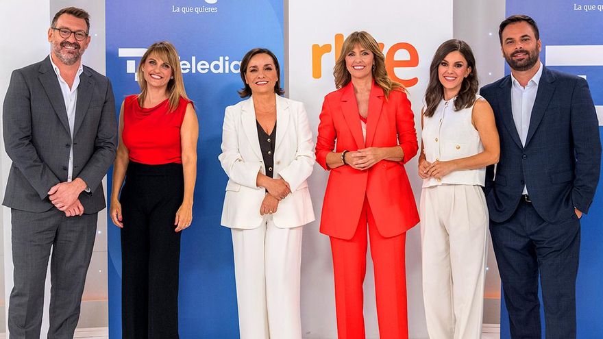 RTVE presenta las nuevas caras de los Telediarios, que cambian todas sus ediciones salvo el mediodía