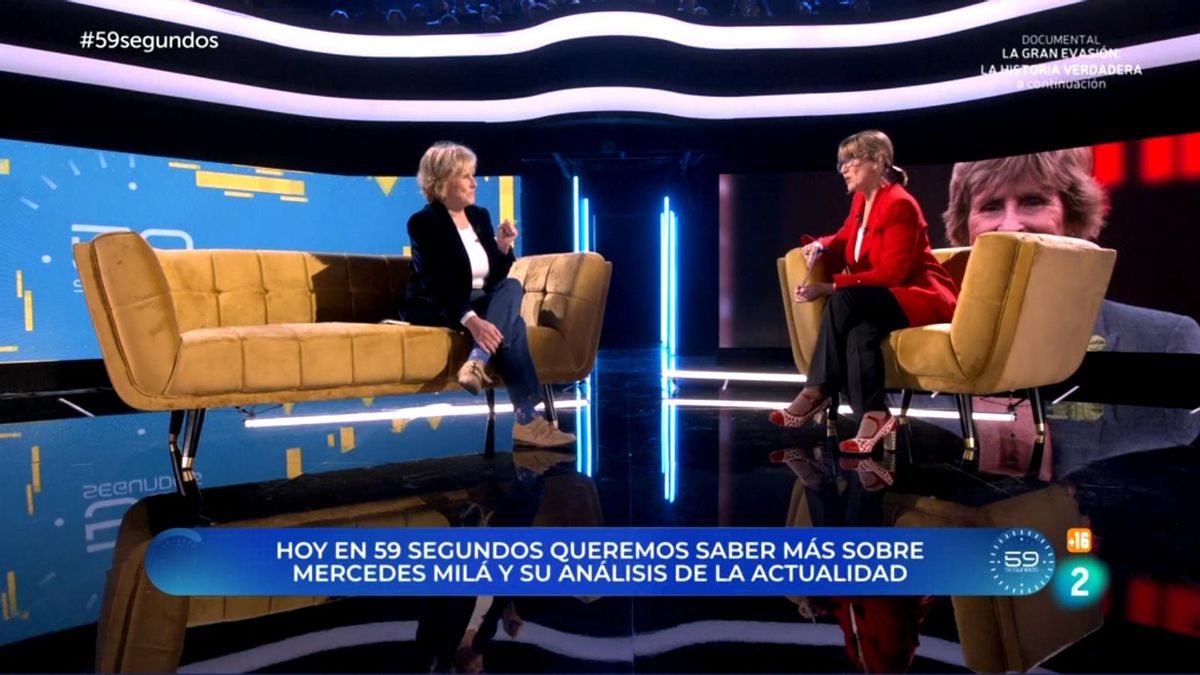 Mercedes Milá con Gemma Nierga en '59 segundos'